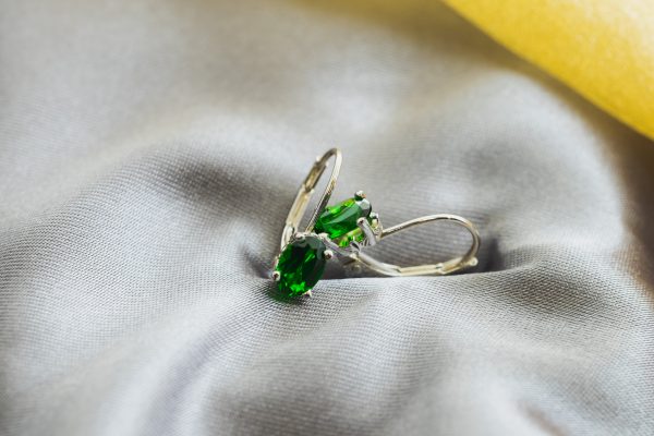 Chrome Diopside Earrings