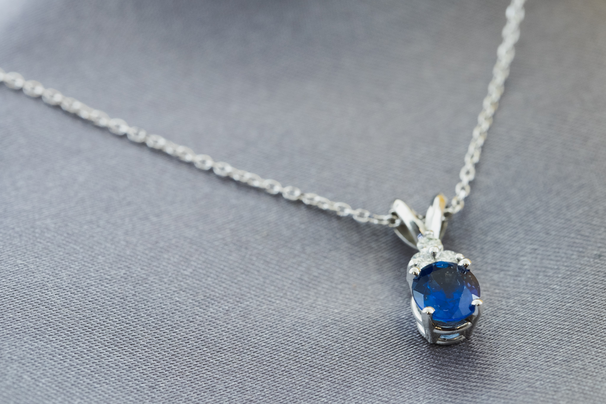 Sapphire and Diamond Necklace – Yankee Goldsmiths